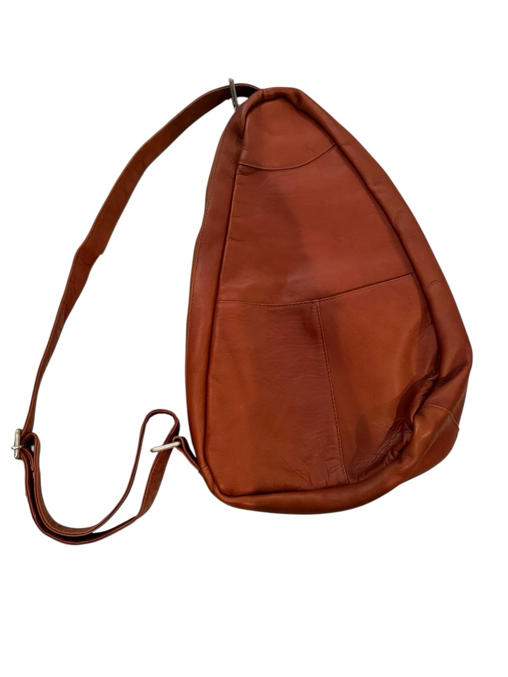 Lavie Cognac Genuine Leather Sling Backpack Crossbody Bag Adjustable Boho - Picture 2 of 6